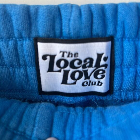 The Local Love Club Lovers Uniform Sweatpants  Deep Blue Size Large Gently Used - Picture 6 of 10